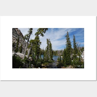 A Lake in the Sawtooth Mountains Posters and Art